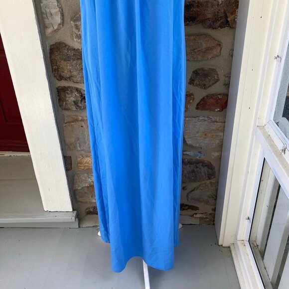 Sail to Sable Ruffle Neck Emma Maxi Dress Hydrandea Blue $248 Women’s XL - Picture 8 of 12